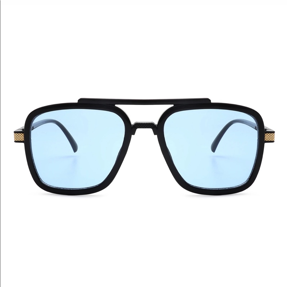 Square aviator retro fashion vintage sunglasses